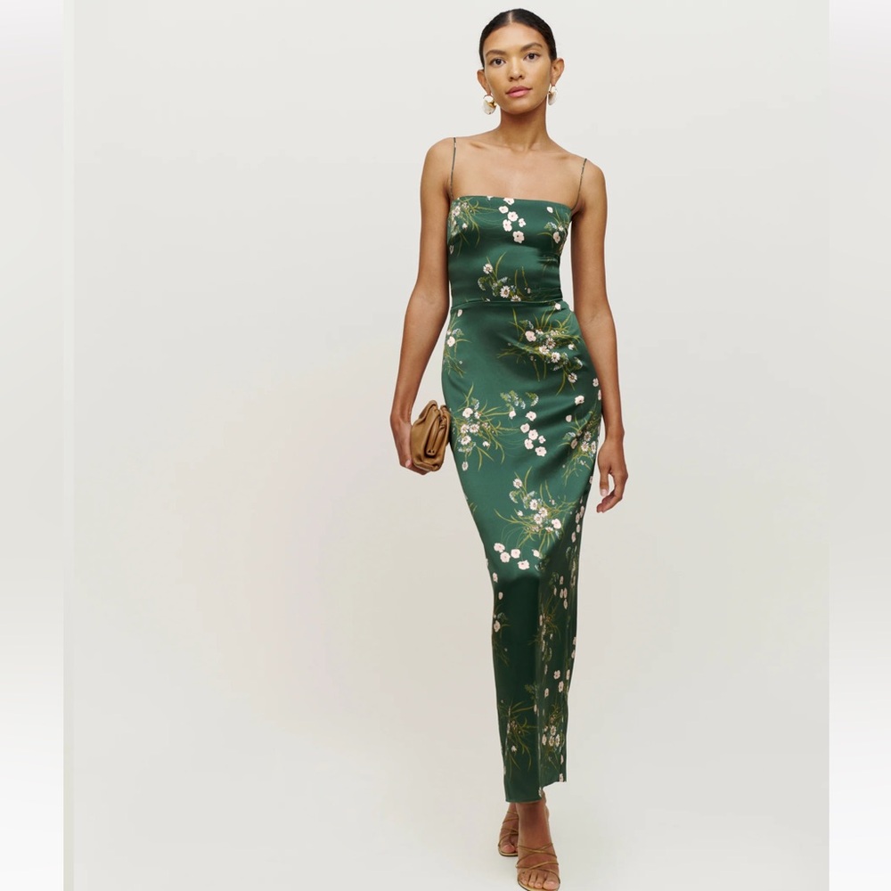 Reformation - Frankie Silk Dress